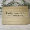 About Us Wooden Keepsake Box