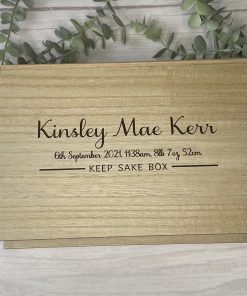 About Us Wooden Keepsake Box