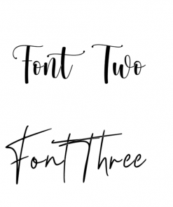 Keepsake box fonts