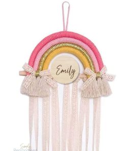 Personalised Macrame Hair Accessories Holder