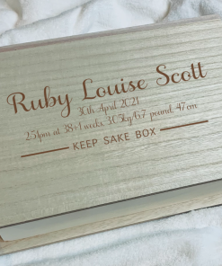 Personalised Wooden Keepsake Box 8