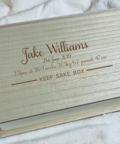 Personalised Wooden Keepsake Box 8