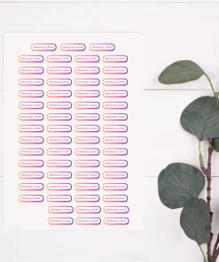 Iron on Labels