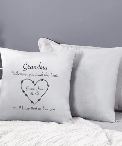 Alternative view of I love you cushion cover
