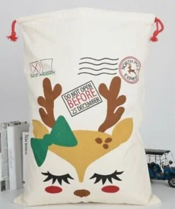 Santa Sack - Reindeer Design
