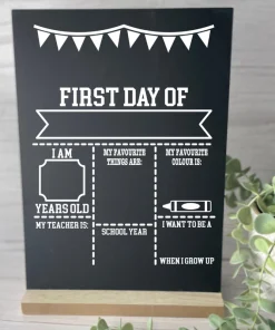 First Day Chalkboard