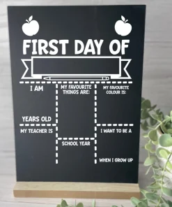 Alternative view of First Day Chalkboard