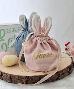 Velvet Easter Bunny Bag