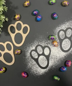 Easter Bunny Footprint Stencil