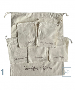 Set 6 Baby Hospital Organiser Bags