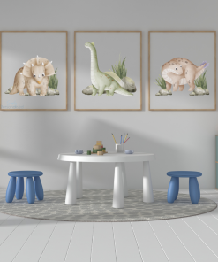 Set 3 Dinosaur Prints
