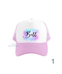 Personalised Kid's HatPink Purple Blue