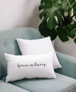 Personalised Cushion Cover - Light Grey