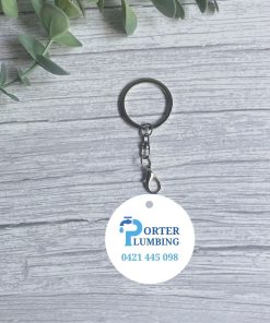 Business Logo Keyring