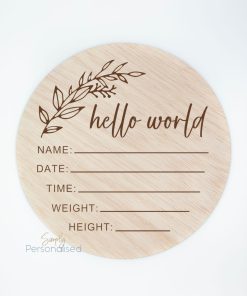 Hello World Sign