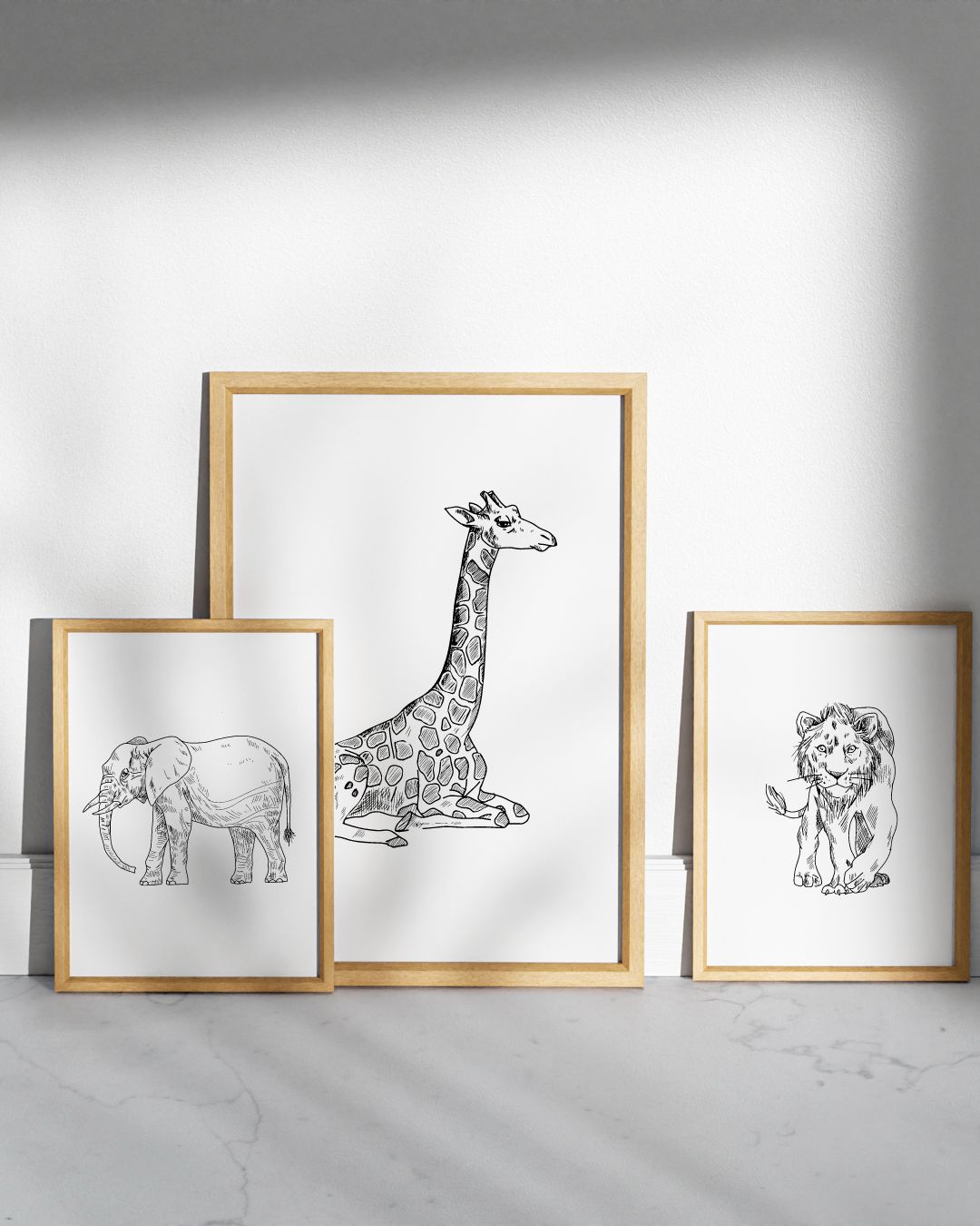 About Us Safari Sketch Prints