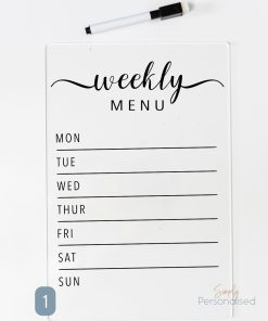 Reusable Meal Planner