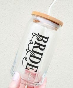 Bridal Party Glass Can Tumblers