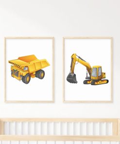 Set of Two Construction Prints