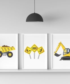 Set of Three Construction Prints