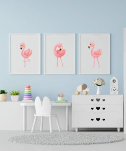 Set of 3 Flamingo Prints