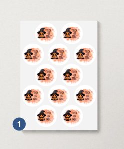 Halloween Lolly Bag Stickers