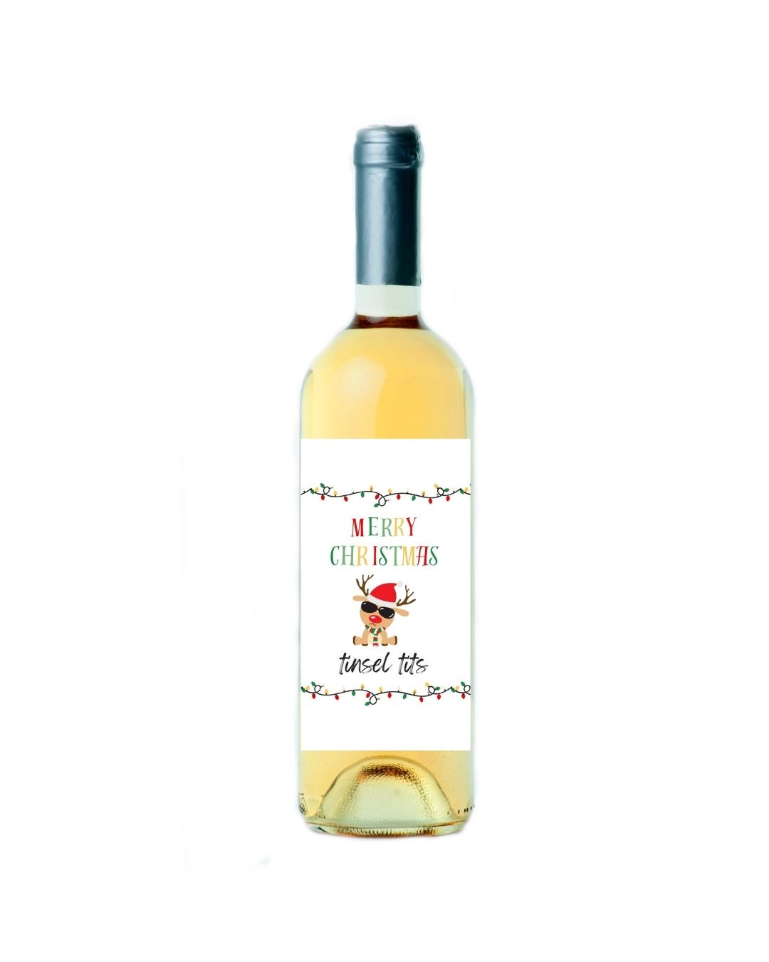 Christmas Wine Bottle Labels