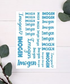 A4 Sheet Vinyl Name Labels