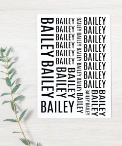 A4 Iron-On Name Labels