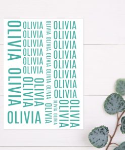 A4 Sheet Vinyl Name Labels