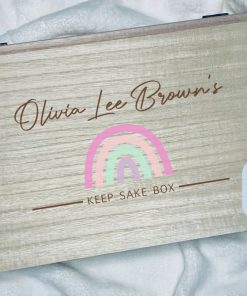 Personalised Wooden Keepsake Box 8