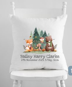 Custom Birth Detail Cushion