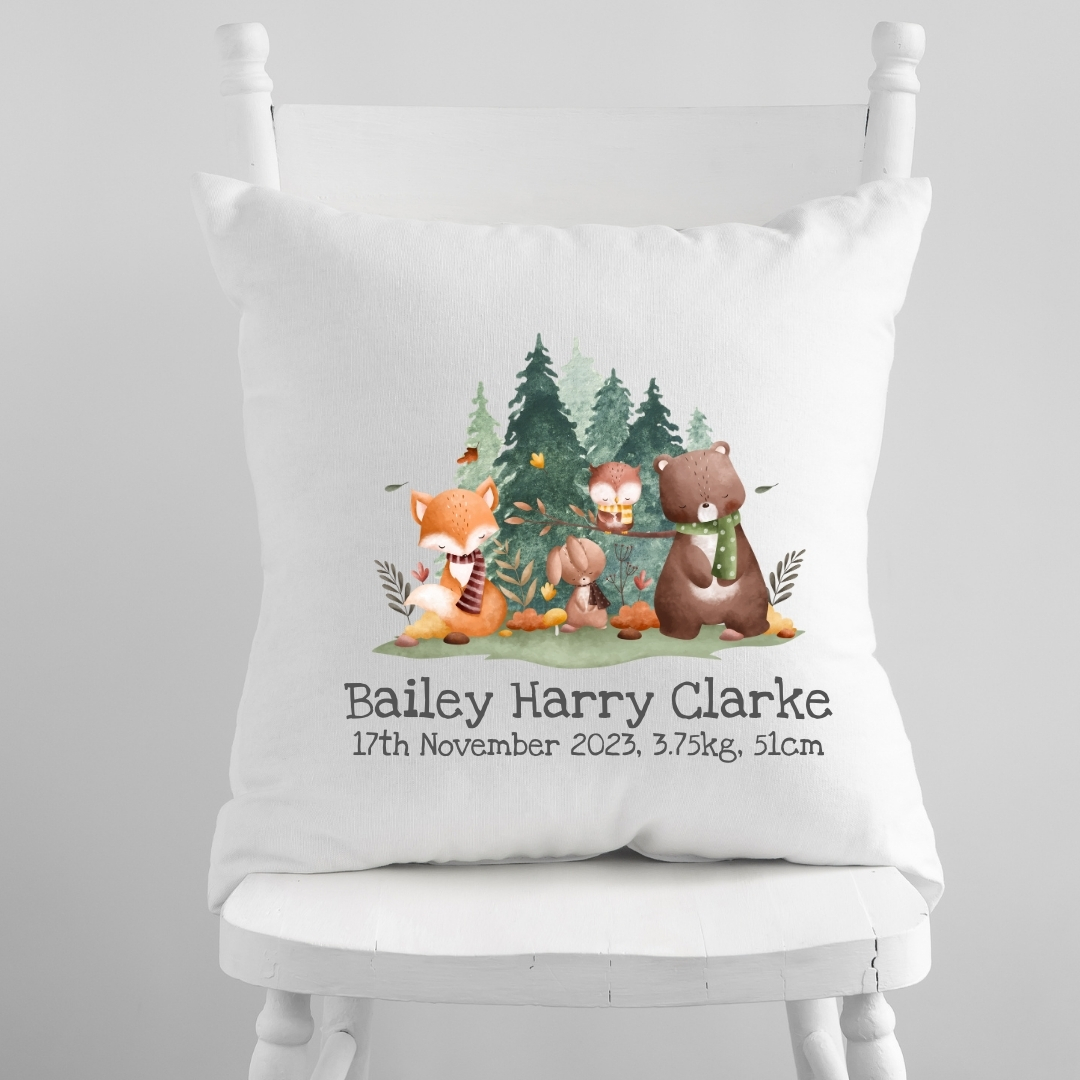 Custom Birth Detail Cushion