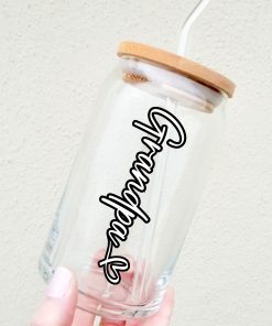 Father's Day Glass Tumbler.