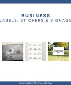 custom business labels stickers and signage